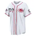 Men's No.00 Custom Cincinnati Reds White Limited 2026 All-Star Edition Stars & Stripes Home Stadium Jersey