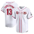Men's No.13 Dave Concepcion Cincinnati Reds White Limited Home Jersey