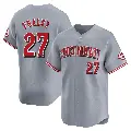 Men's No.27 Jake Fraley Cincinnati Reds Gray Limited Away Jersey