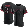 Men's No.28 Vada Pinson Cincinnati Reds Black Authentic 2023 City Connect Jersey