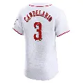 Men's No.3 Jeimer Candelario Cincinnati Reds White Elite Home Jersey