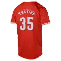Men's No.35 Jose Trevino Cincinnati Reds Red Limited Alternate Jersey