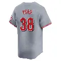 Men's No.38 Mike Ford Cincinnati Reds Gray Limited Away Jersey
