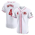 Men's No.4 Santiago Espinal Cincinnati Reds White Elite Home Jersey