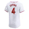 Men's No.4 Santiago Espinal Cincinnati Reds White Elite Home Jersey