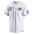 Men's No.57 Rece Hinds Cincinnati Reds White Limited 2025 Speedway Classic Alternate Jersey