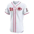 Men's No.59 Blake Dunn Cincinnati Reds White Elite Home Patch Jersey