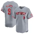 Men's No.9 Joe Oliver Cincinnati Reds Gray Limited Away Jersey