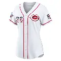 Women's No.26 Chase Burns Cincinnati Reds White Limited 2026 All-Star Edition Stars & Stripes Home Stadium Jersey