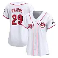 Women's No.29 TJ Friedl Cincinnati Reds White Limited Home Jersey
