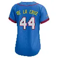 Women's No.44 Elly De La Cruz Cincinnati Reds Blue Limited National League 2025 All-Star Edition Jersey