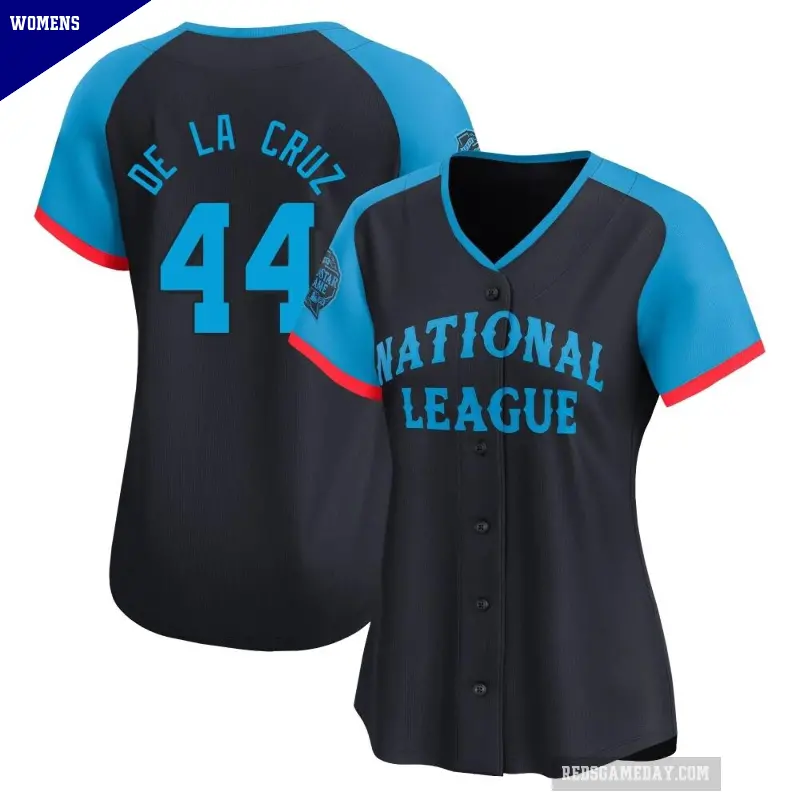Women's No.44 Elly De La Cruz Cincinnati Reds Navy Limited National League 2024 All-Star Game Jersey