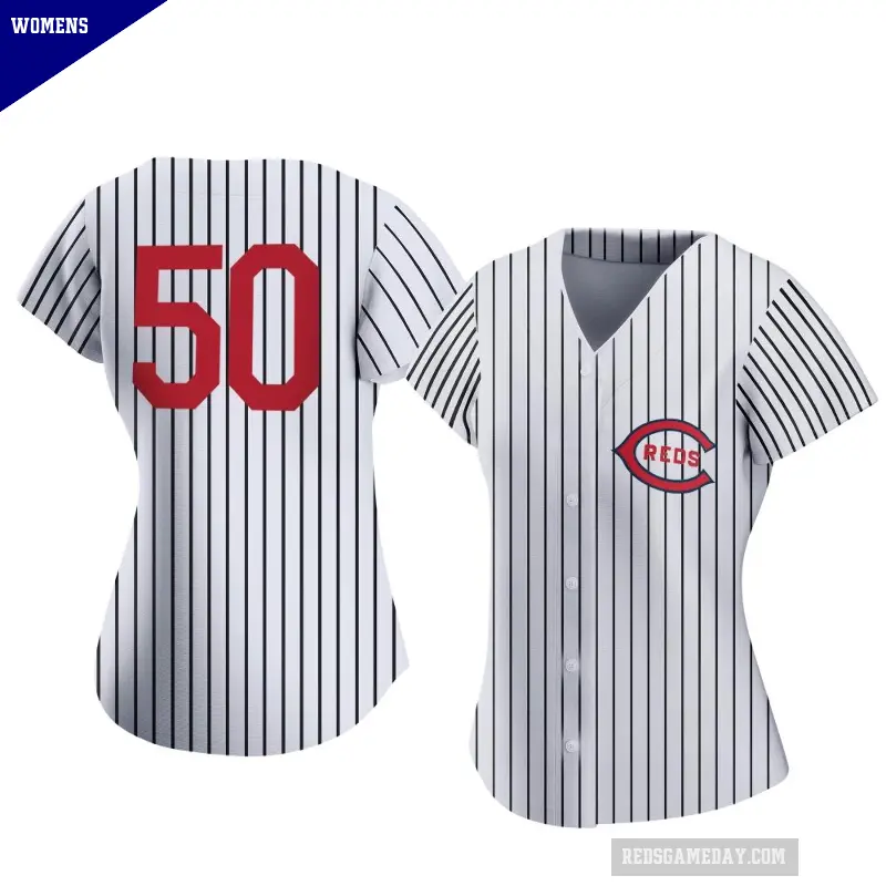 Women's No.50 Sam Moll Cincinnati Reds White Replica 2022 Field Of Dreams Jersey