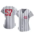 Women's No.57 Rece Hinds Cincinnati Reds White Replica 2022 Field Of Dreams Jersey