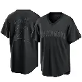 Youth No.21 Sean Casey Cincinnati Reds Black Replica Pitch Fashion Jersey