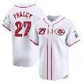 Youth No.27 Jake Fraley Cincinnati Reds White Limited Home Jersey