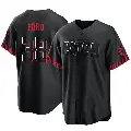 Youth No.38 Mike Ford Cincinnati Reds Black Replica 2023 City Connect Jersey