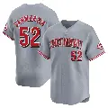 Youth No.52 Reiver Sanmartin Cincinnati Reds Gray Limited Away Jersey