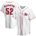 Youth No.52 Reiver Sanmartin Cincinnati Reds White Replica Home Jersey