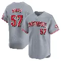 Youth No.57 Rece Hinds Cincinnati Reds Gray Limited Away Jersey
