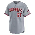Youth No.57 Rece Hinds Cincinnati Reds Gray Limited Away Jersey