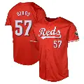Youth No.57 Rece Hinds Cincinnati Reds Red Limited Alternate Jersey