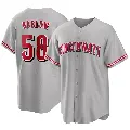 Youth No.58 Scott Barlow Cincinnati Reds Gray Replica Road Jersey