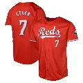 Youth No.7 Spencer Steer Cincinnati Reds Red Limited Alternate Jersey